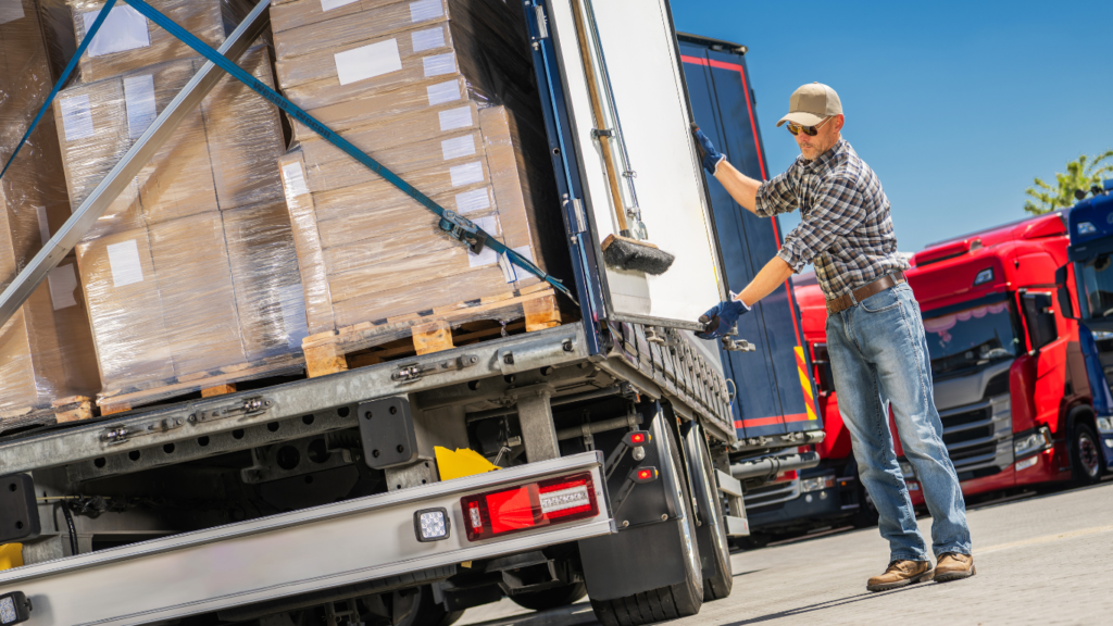 Oversized loads truck image